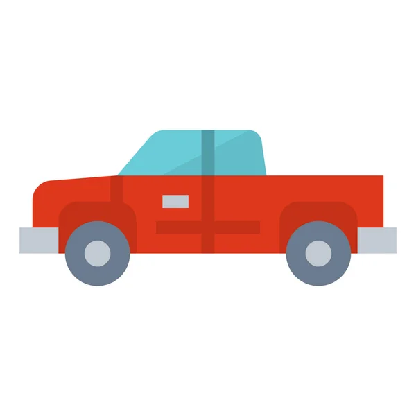 Pick Transport Pictogram Platte Stijl — Stockvector