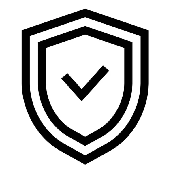 Protección Seguridad Icono Seguridad — Vector de stock