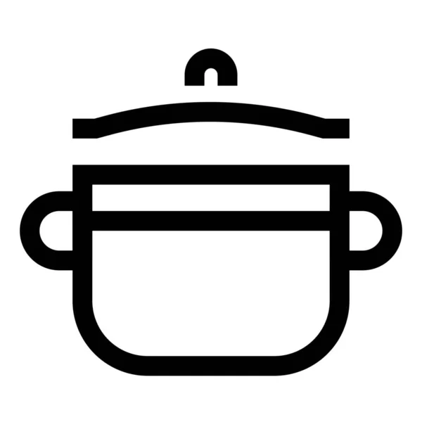 Іконка Кухонного Посуду Приготування Їжі Категорії Їжа Напої — стоковий вектор
