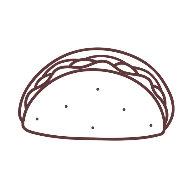 Mexicaine Outline Food Boissons Icône Dans Style Outline — Image vectorielle