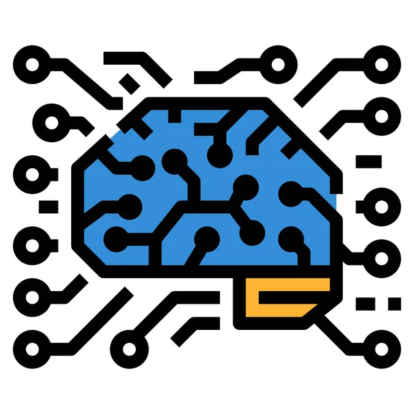 App Artificial Intelligence Icon — Stock Vector