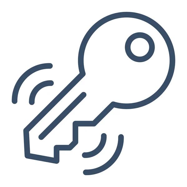 Home Key Symbol Outline Stil Steuern — Stockvektor