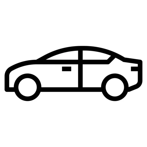 Car Transport Travel Icon Outline Style — Stock Vector