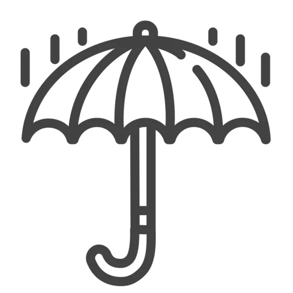 Schutz Regen Sicherheitssymbol Outline Stil — Stockvektor