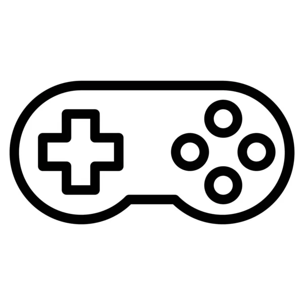 Controlador Juego Icono Juego Estilo Esquema — Vector de stock