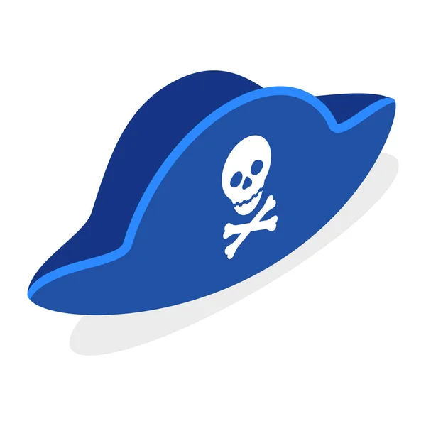 Pirate Hat Adventure Icon — Stock Vector
