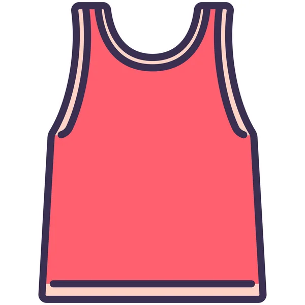 Значок Одежды Рубашки Стиле Наброска — стоковый вектор