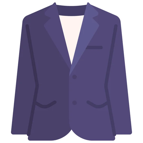 Blazer Ícone Moda Roupas Categoria Roupas Acessórios — Vetor de Stock