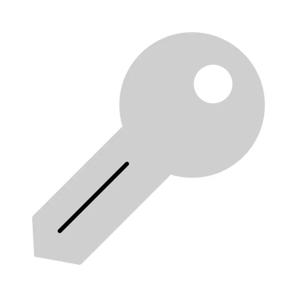 Domácí Klíč Ikona Klíče Domácnosti Plochém Stylu — Stockový vektor