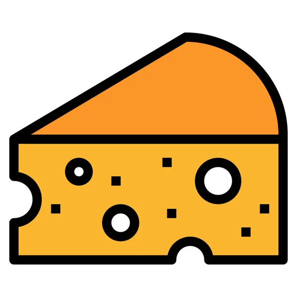 치즈를 스타일의 아이콘 — 스톡 벡터