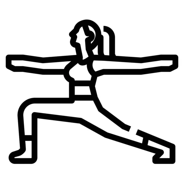 Exercise Pose Urdhva Icon Fitness Yoga Diet Category — Stock Vector