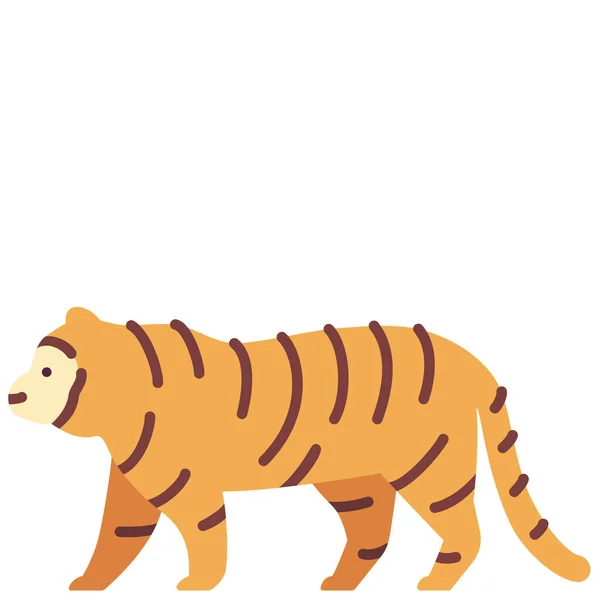 Animal Criatura Líder Icono Estilo Plano — Vector de stock