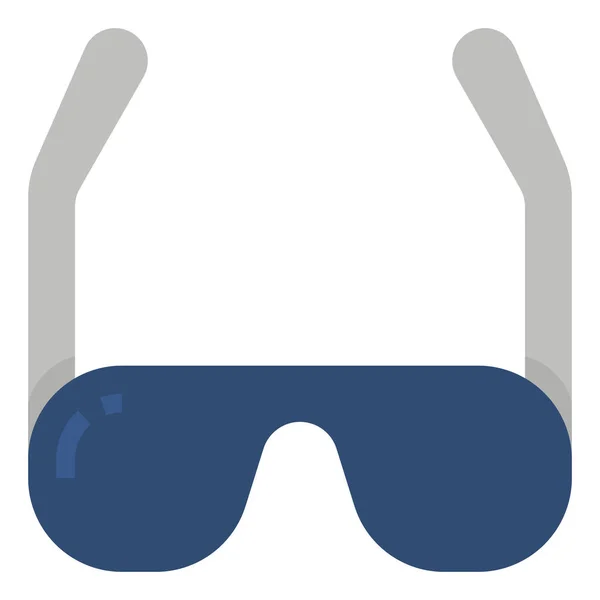 Icono Protección Gafas Accesorio — Vector de stock