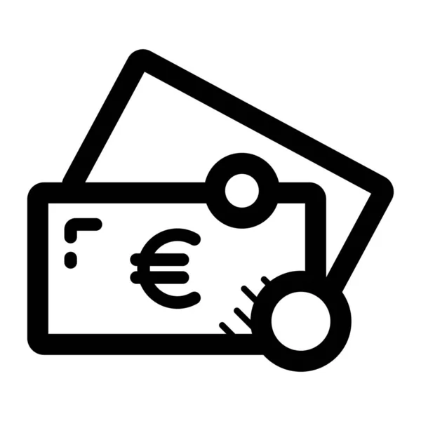 Business Cash Valuta Pictogram Contante Stijl — Stockvector