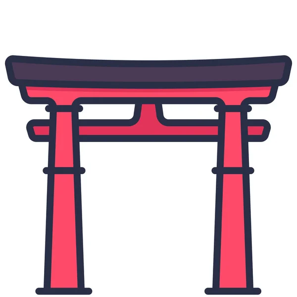 Japán Hokane Ikon — Stock Vector