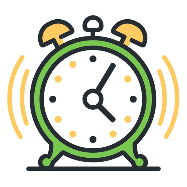 Alarm Clock Ringing Icon — Stock Vector