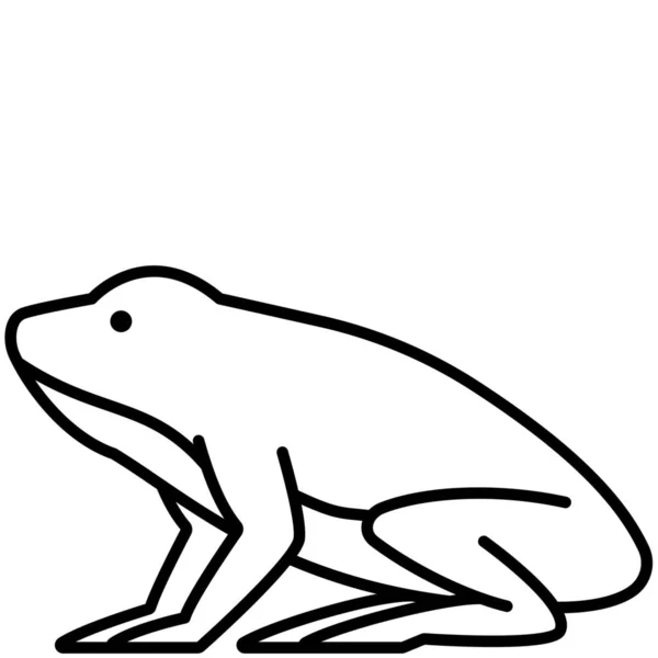 Anahat Biçiminde Amfibi Hayvan Simgesi — Stok Vektör