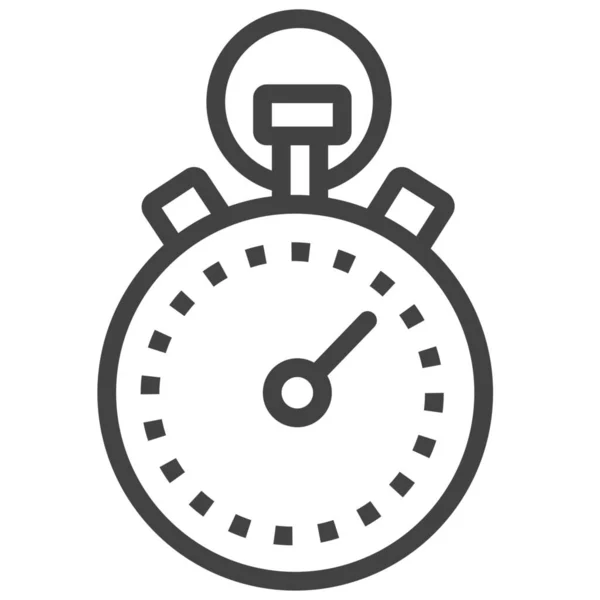 Gestion Chronomètre Icône Temps Dans Style Outline — Image vectorielle