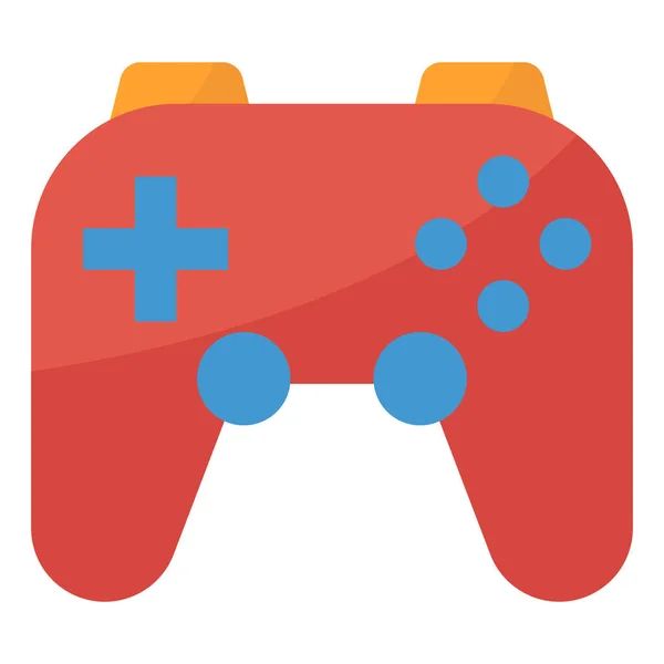 Controlador Juego Gamepad Icono Estilo Plano — Archivo Imágenes Vectoriales