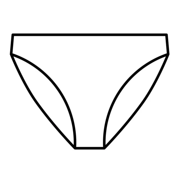 Icône Ménage Vêtements Bikini Dans Style Contour — Image vectorielle