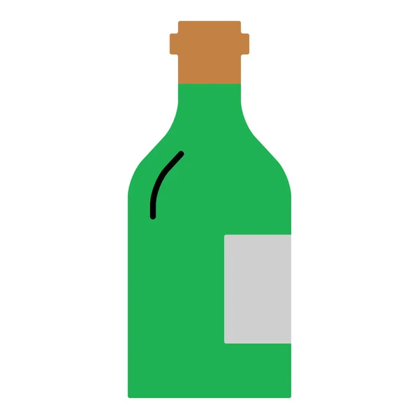 香槟酒色彩斑斓的家庭图标 — 图库矢量图片