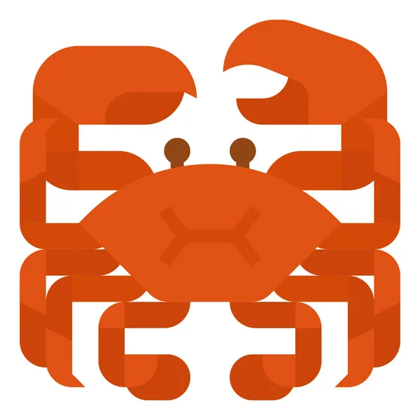 Food Crab Meal Icon — Stock Vector