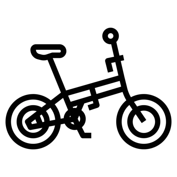 Bicicletas Bicicleta Icono Del Ciclismo Estilo Esquema — Archivo Imágenes Vectoriales