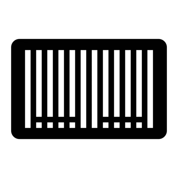 Ikona Produktu Kodu Kreskowego Stylu Solid — Wektor stockowy