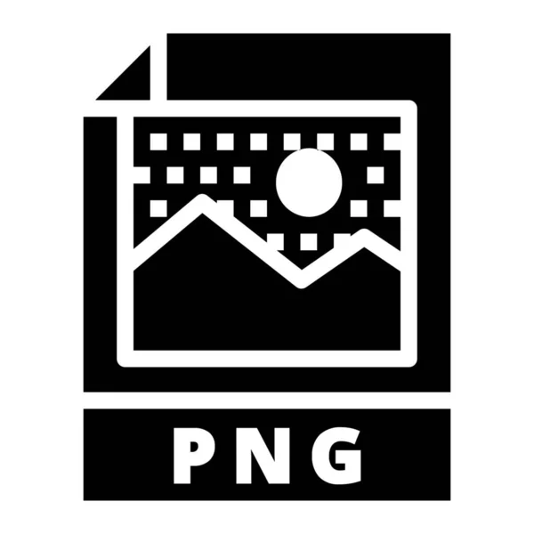 Grafisch Netwerk Png Pictogram Solid Stijl — Stockvector