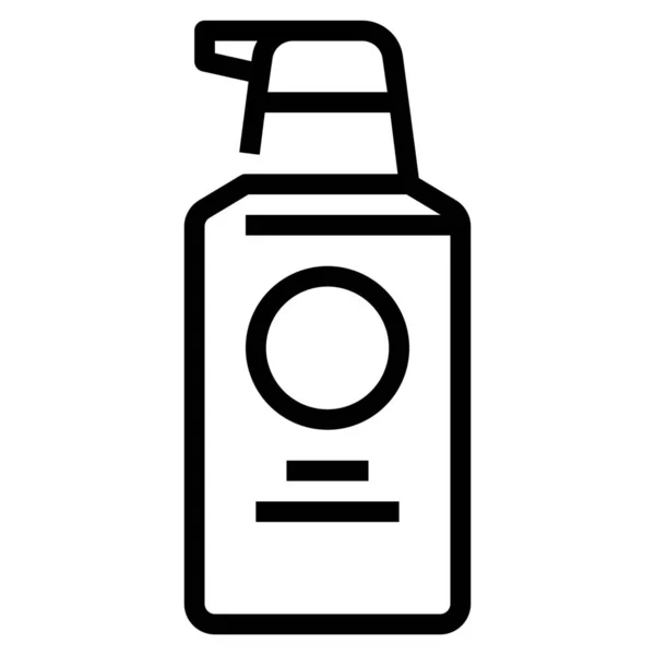 Body Cream Lotion Icon Outline Style — 스톡 벡터