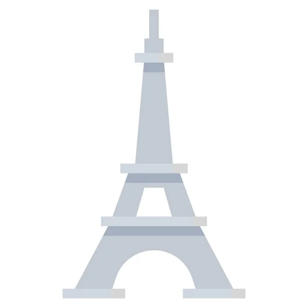 Eiffel France Icona Riferimento Nella Categoria Cultura Comunità — Vettoriale Stock