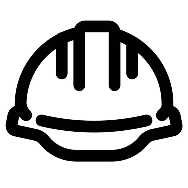 Иконка Шлема Стиле Outline — стоковый вектор