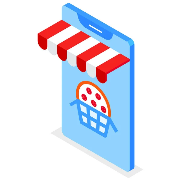 Online Shop Store Icon — Stock Vector
