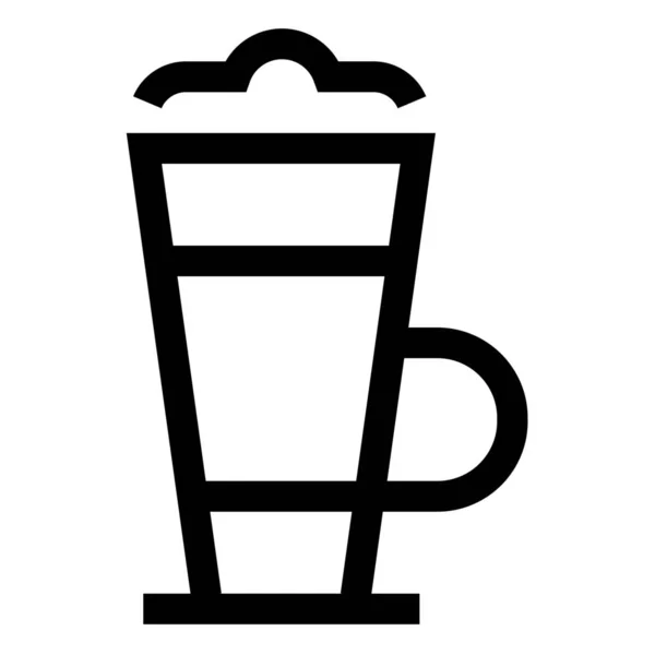 Beverage Cup Drink Icon Outline Style — Stock Vector