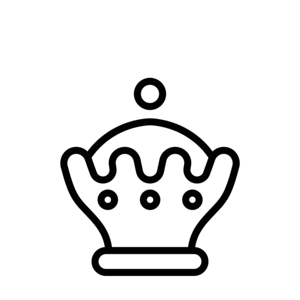 Ikona Šachového Gambitu Koruny — Stockový vektor