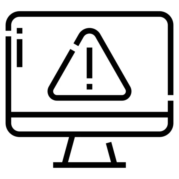 Error Encontrado Icono — Vector de stock