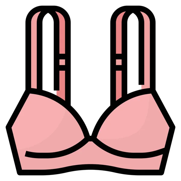 Bras Brassiere Clothing Icon — Stock Vector