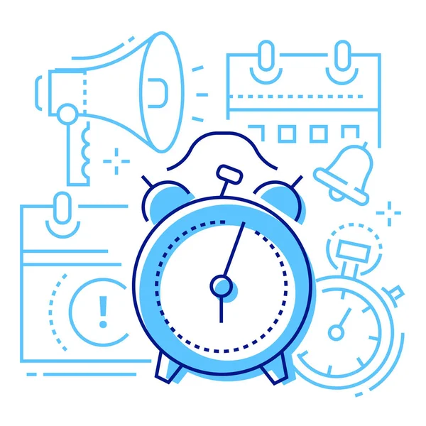 Tijdplanning Deadline Icoon — Stockvector