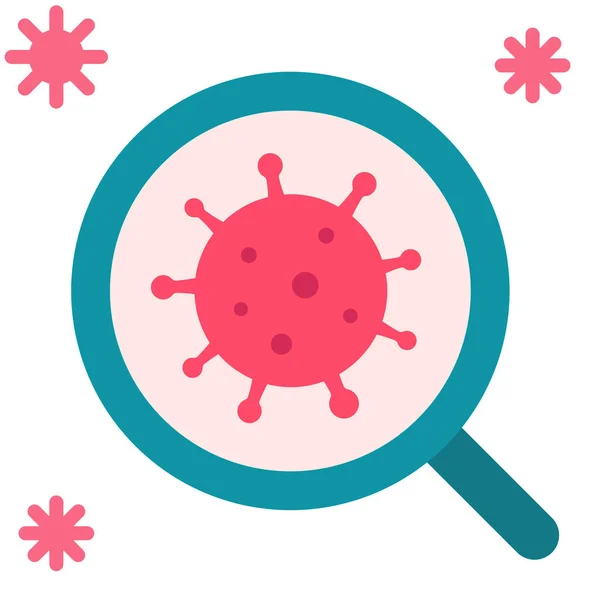 Batteri Coronavirus Icona Medica — Vettoriale Stock