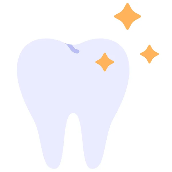 Dentista Dental Icono Saludable Estilo Plano — Archivo Imágenes Vectoriales