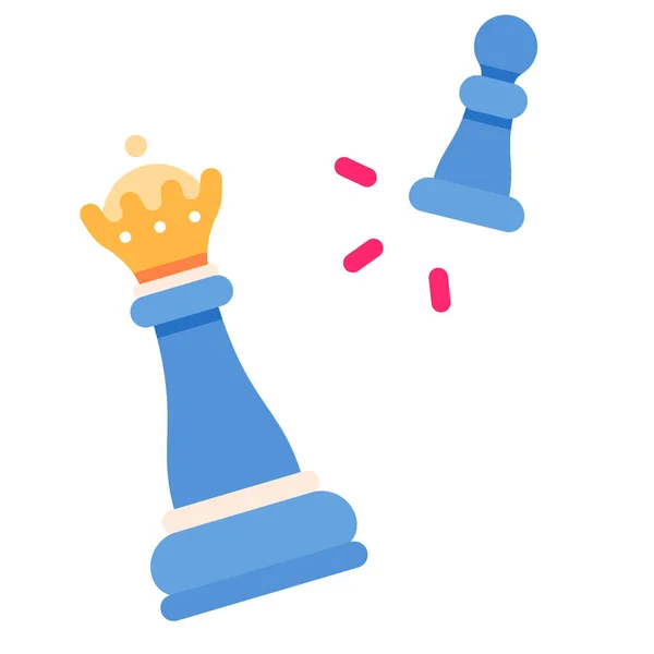 Ikona Pěšce Gambit Checkmate — Stockový vektor