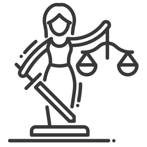 Tribunal Ícone Direito Justiça — Vetor de Stock
