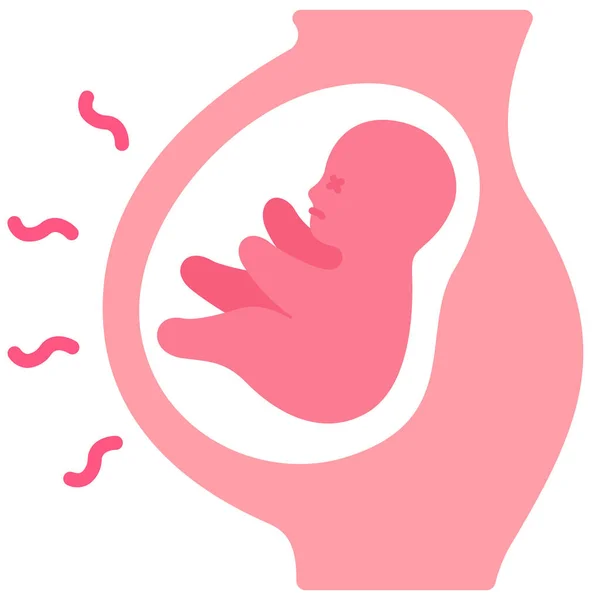 Abort Baby Effekt Ikon — Stock vektor