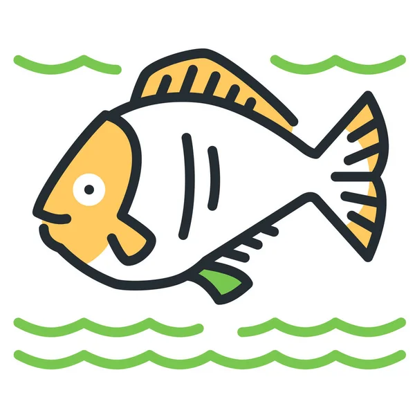 Ícone Raio Hatchetfish Marinho Peixe Categoria Animais — Vetor de Stock