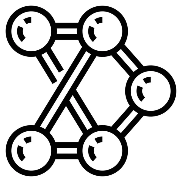Ikon För Nätverk För Artificiell Intelligens — Stock vektor