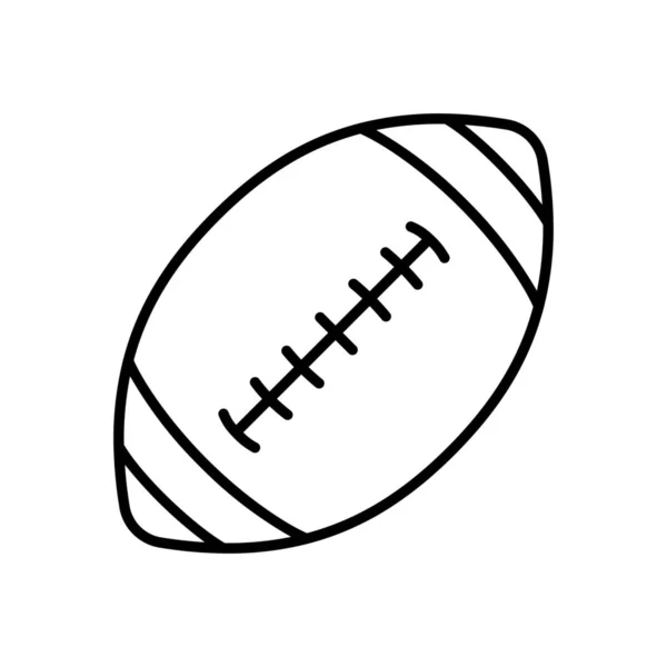 Икона Американского Клуба Футболу Стиле Outline — стоковый вектор