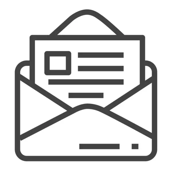 Documento Carta Correo Electrónico Icono — Vector de stock