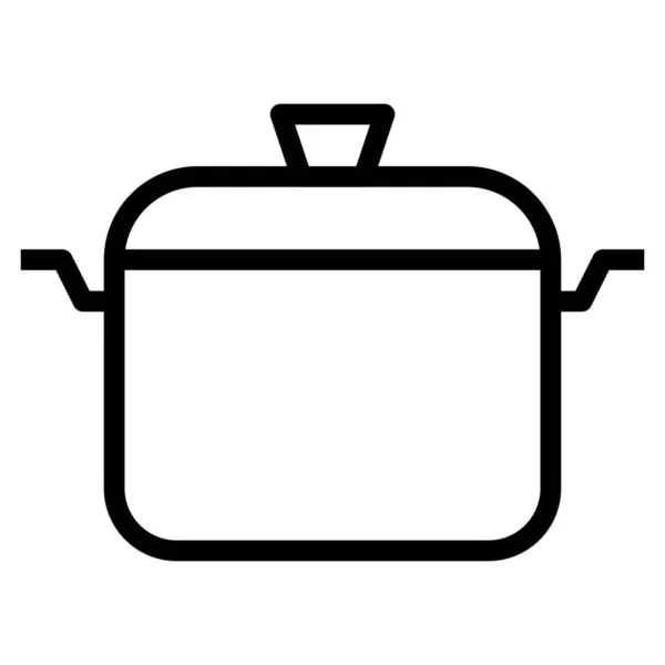 Cocinar Cocina Icono Comida Estilo Del Esquema — Archivo Imágenes Vectoriales