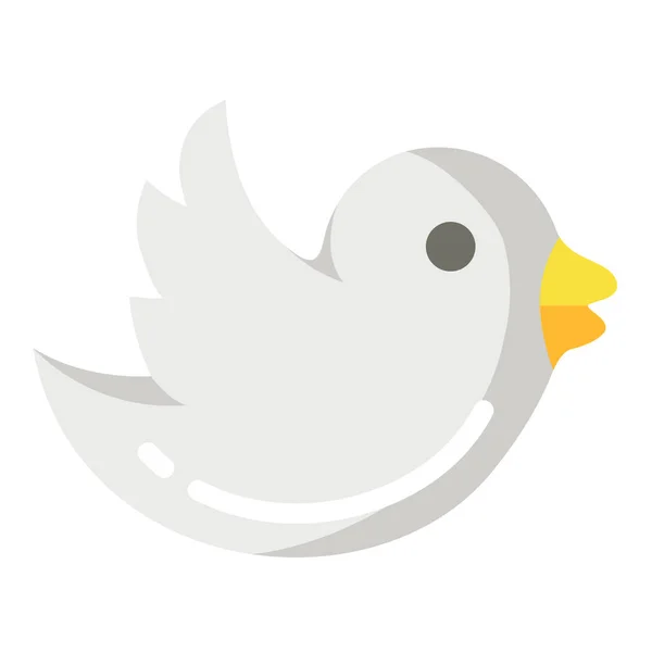 Oiseau Volant Icône Des Médias — Image vectorielle