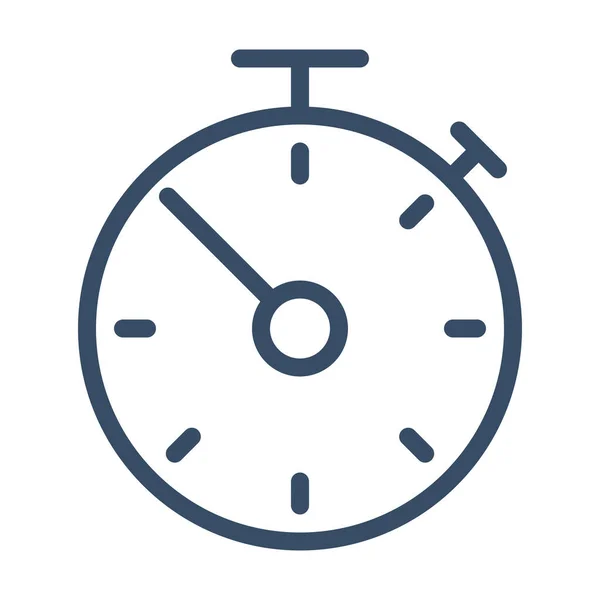 Deadline Marketing Stopwatch Pictogram Outline Stijl — Stockvector